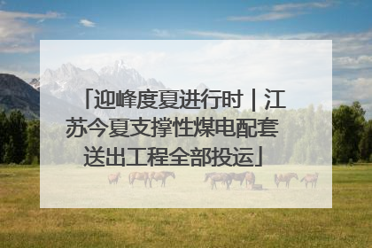 迎峰度夏进行时｜江苏今夏支撑性煤电配套送出工程全部投运