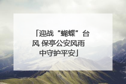 迎战“蝴蝶”台风 保亭公安风雨中守护平安