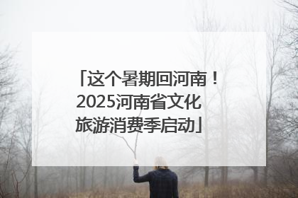这个暑期回河南！2025河南省文化旅游消费季启动
