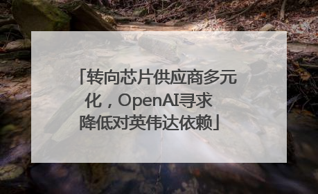 转向芯片供应商多元化，OpenAI寻求降低对英伟达依赖