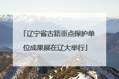 辽宁省古籍重点保护单位成果展在辽大举行