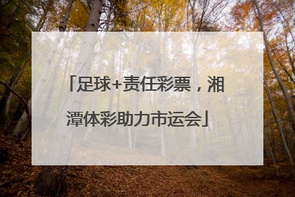足球+责任彩票，湘潭体彩助力市运会