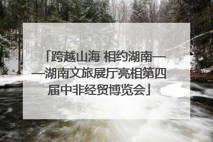 跨越山海 相约湖南——湖南文旅展厅亮相第四届中非经贸博览会