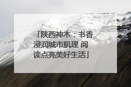 陕西神木：书香浸润城市肌理 阅读点亮美好生活