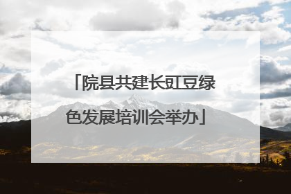 院县共建长豇豆绿色发展培训会举办