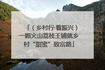 （乡村行·看振兴）一颗火山荔枝王铺就乡村“甜蜜”致富路