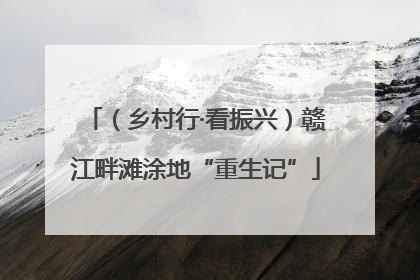 （乡村行·看振兴）赣江畔滩涂地“重生记”