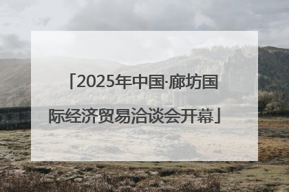 2025年中国·廊坊国际经济贸易洽谈会开幕