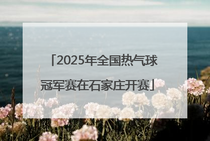 2025年全国热气球冠军赛在石家庄开赛
