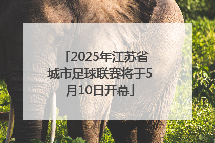 2025年江苏省城市足球联赛将于5月10日开幕