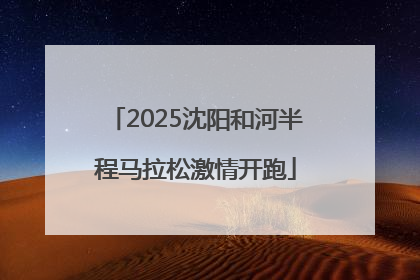 2025沈阳和河半程马拉松激情开跑