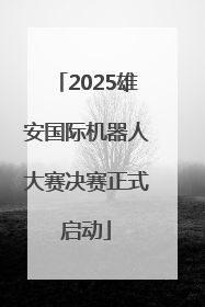 2025雄安国际机器人大赛决赛正式启动