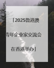 2025鲁港澳青年企业家交流会在香港举办