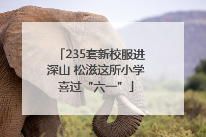 235套新校服进深山 松滋这所小学喜过“六一”
