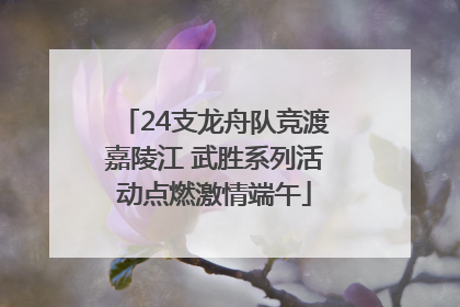 24支龙舟队竞渡嘉陵江 武胜系列活动点燃激情端午