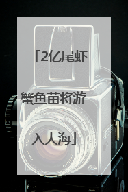 2亿尾虾蟹鱼苗将游入大海