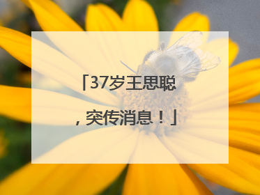 37岁王思聪，突传消息！