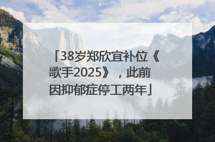 38岁郑欣宜补位《歌手2025》，此前因抑郁症停工两年