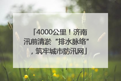 4000公里！济南汛前清淤“排水脉络”，筑牢城市防汛网