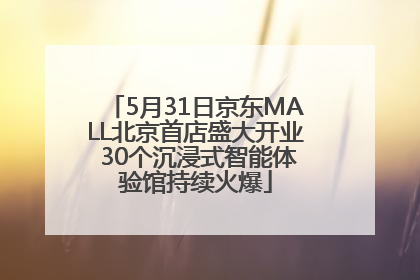 5月31日京东MALL北京首店盛大开业 30个沉浸式智能体验馆持续火爆