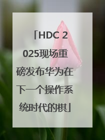 HDC 2025现场重磅发布华为在下一个操作系统时代的棋